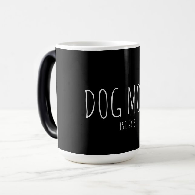 Personlig Modern Hund Mamma Magisk Mugg (Framsida vänster)