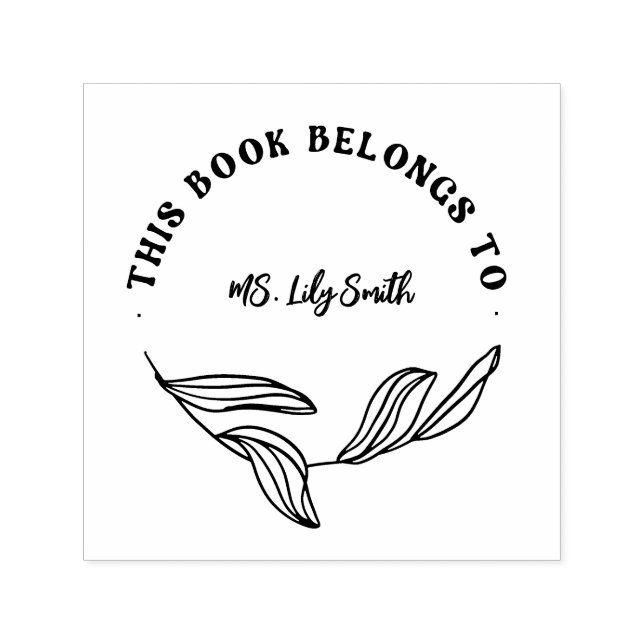 Personlig modern i Bok-Tillhöret till lärare Självfärgande Stämpel (Design)