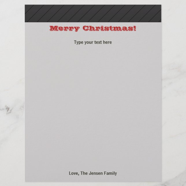 Personlig Modern jul-Helgdag stationär (Framsida)