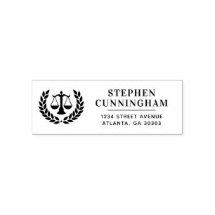 Personlig Modern Law Lawyer Attorney Självfärgande Stämpel