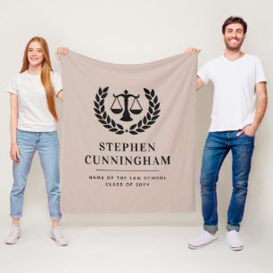 Personlig Modern Law School Studenten Fleecefilt