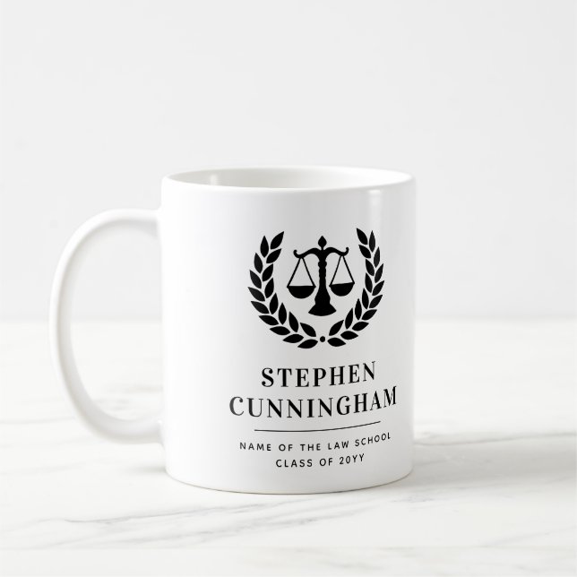 Personlig Modern Law School Studenten Kaffemugg (Vänster)