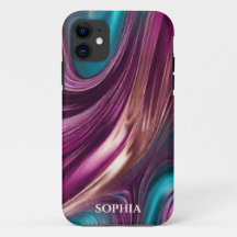 Personlig Modern Magenta, turkos och Guld