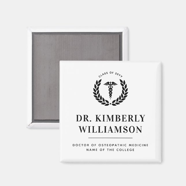 Personlig Modern Medical School Studenten Magnet (Front/Back)