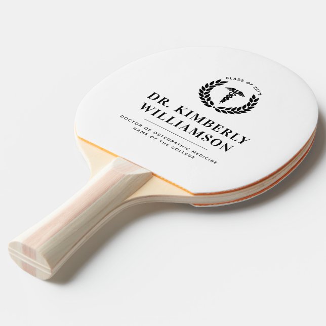Personlig Modern Medical School Studenten Pingisracket (Ryggvinkel)
