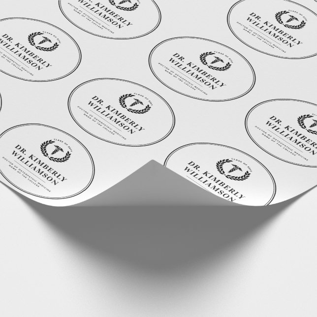 Personlig Modern Medical School Studenten Presentpapper (Hörn)