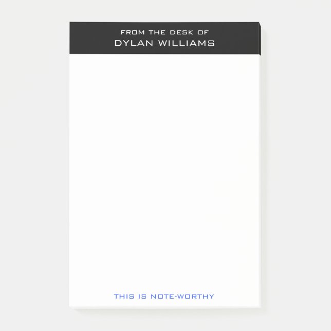 Personlig Modern minimalist från skrivbordet Post-it Block (Framsida)