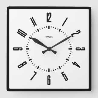 Personlig Modern Minimalist Fyrkantig Klocka