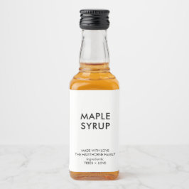 Personlig Modern Minimalist Hemmagjord Spritflaskor Etikett