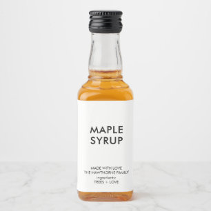 Personlig Modern Minimalist Hemmagjord Spritflaskor Etikett