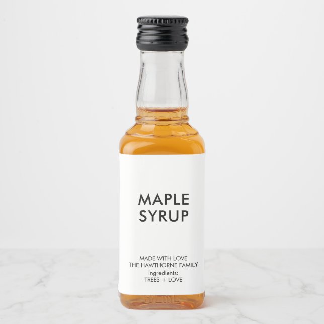 Personlig Modern Minimalist Hemmagjord Spritflaskor Etikett (Framsida)