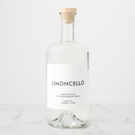 Personlig Modern Minimalist Hemmagjord Spritflaskor Etikett