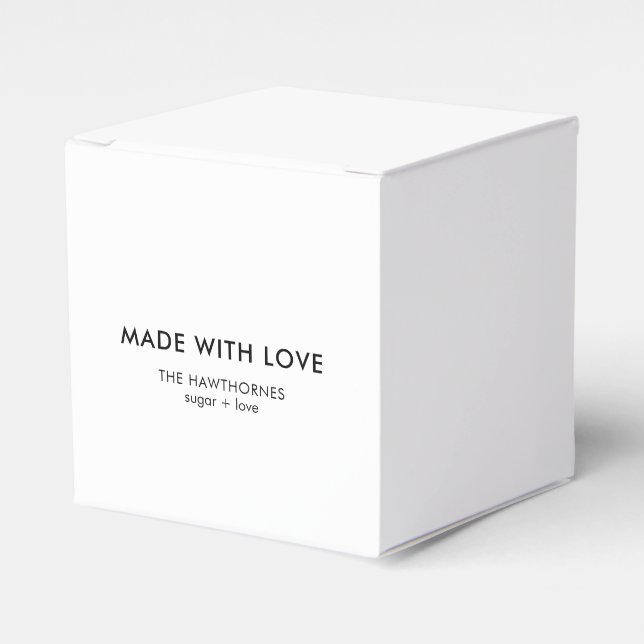Personlig Modern Minimalistisk Tillverkad Med Kärl Presentaskar (Framsidan Sidan)