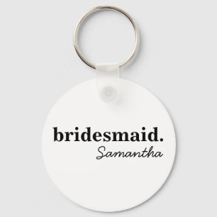 Personlig Modern Möhippa Bridesmaid Frieri Nyckelring