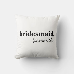 Personlig Modern Möhippa Bridesmaid Kudde