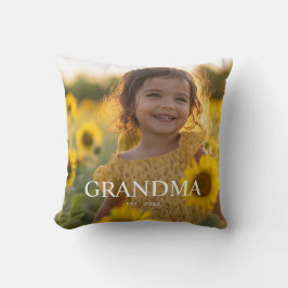 Personlig Modern Mormor Foto Kudde