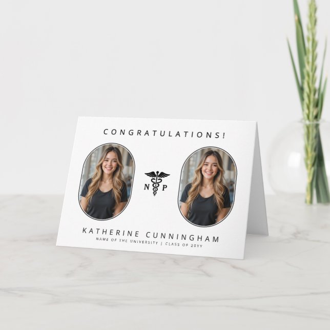 Personlig Modern NP-sjuksköterska 2 Foto Kort (Framsida)