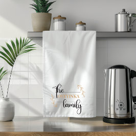 Personlig Modern och sofistikerad familj Namn | Kökshandduk