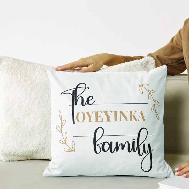 Personlig Modern och sofistikerad familj Namn | Kudde (Skapare uppladdad)