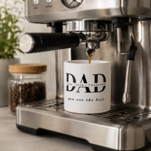 Personlig modern Pappa espressomugg