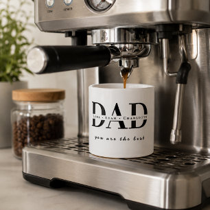 Personlig modern Pappa espressomugg