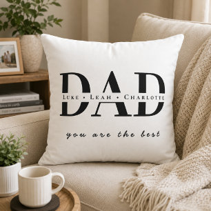 Personlig modern Pappa-kastkudde Kudde