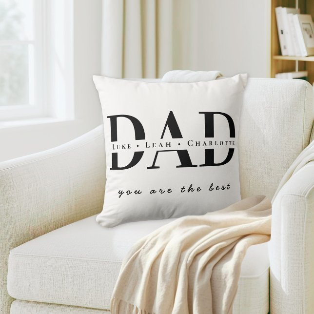 Personlig modern Pappa-kastkudde Kudde (Skapare uppladdad)