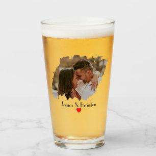 Personlig Modern Photo Beer Glass - Unik gåva Glaskopp