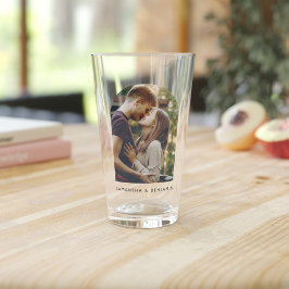 Personlig Modern Photo Keepsak Beer Glaskopp