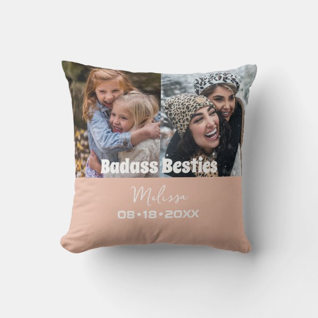 Personlig Modern Photo Keepsak Kudde (Framsida)
