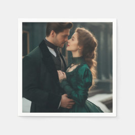 Personlig Modern Photo Standard Cocktail Papper Pappersservett