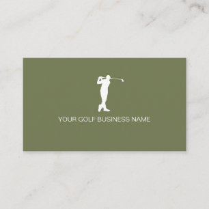 Personlig Modern Professionell Golf Visitkort