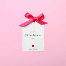 Personlig modern röd och vit valentines day