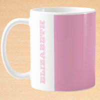 Personlig Modern Rosa Block Namn