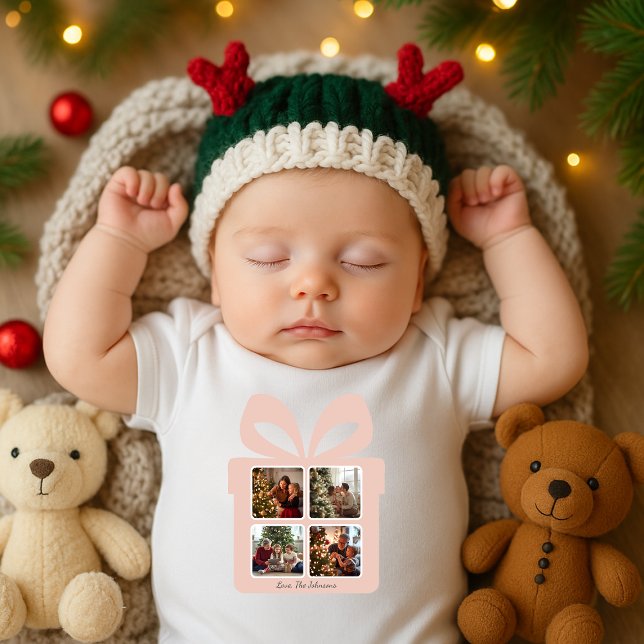 Personlig Modern Rosa Jul T Shirt (Skapare uppladdad)