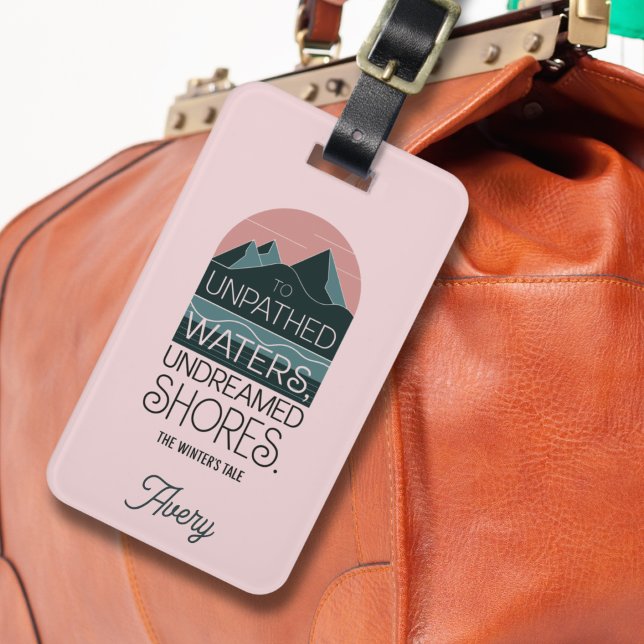 Personlig Modern Shakespeare-offert för  Rosa Bagagebricka (Skapare uppladdad)