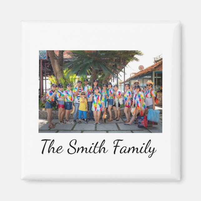 Personlig Modern Simple Reunion Photo Magnet (Framsidan)