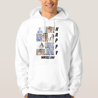 Personlig Modern sjuksköterskedag 9 Fotokollage Hoodie