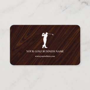 Personlig Modern Svart Professionell Golf Visitkort