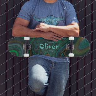 Personlig Modern Swirl Skateboard