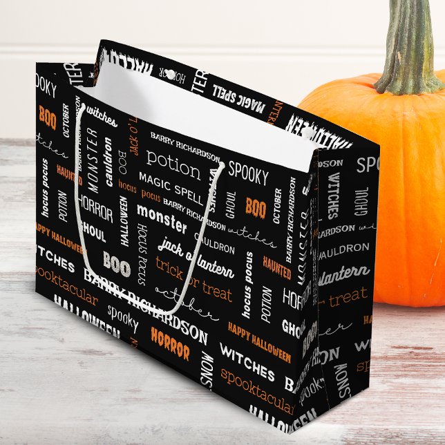 Personlig Modern Typography Halloween (Skapare uppladdad)