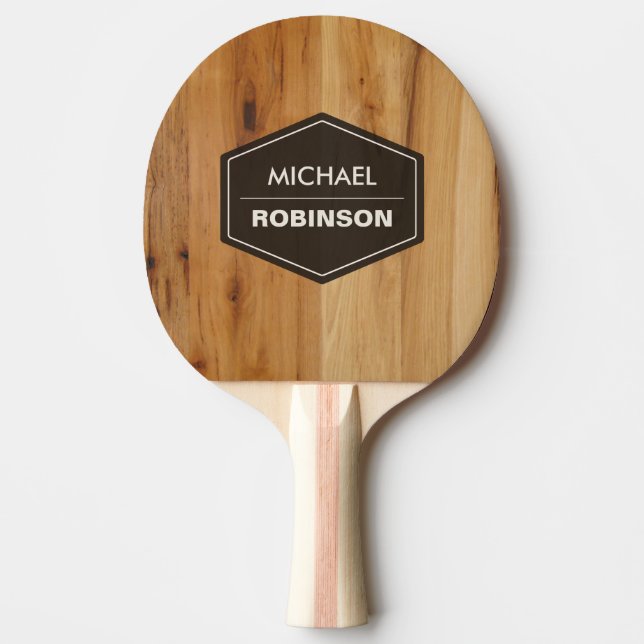 Personlig Modern Wood Grain Struktur Pingisracket (Framsidan)