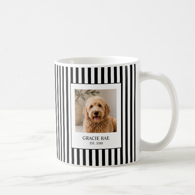 Personlig modernt husdjursfoto kaffemugg (Höger)