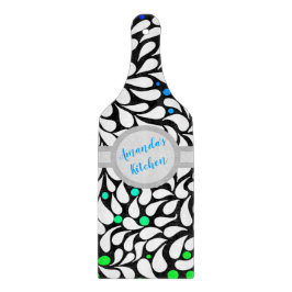 Personlig, modig, modern blomma, blå teal-ombre