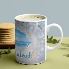 Personlig Möhippa Bliss 3D-utseende Beach Kaffemugg