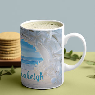 Personlig Möhippa Bliss 3D-utseende Beach Kaffemugg