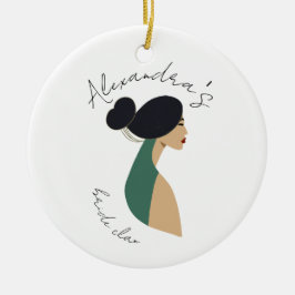 Personlig Möhippa Party-favoriter, Bachelor Julgransprydnad Keramik