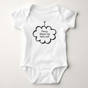 Personlig moln på en sträng tee shirt
