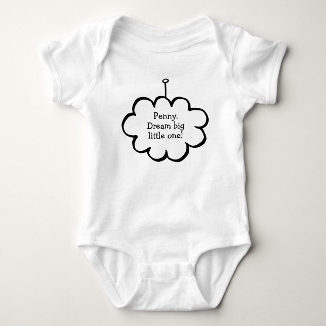 Personlig moln på en sträng tee shirt (Framsida)