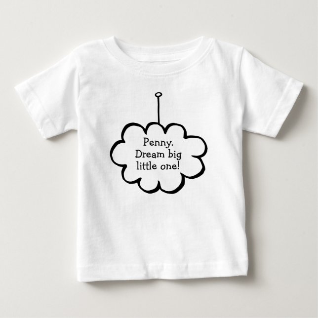 Personlig molntillbehör på snöre t shirt (Framsida)